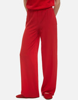 KANGRA Pantaloni palazzo in seta RED Donna 