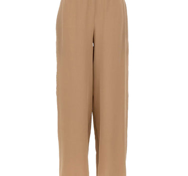 KANGRA Pantaloni palazzo in seta BROWN Donna 