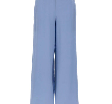 KANGRA Pantaloni palazzo in seta Light Blue Donna 