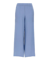 KANGRA Pantaloni palazzo in seta Light Blue Donna 