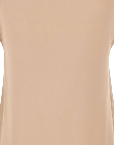 KANGRA Top in crêpe di seta BEIGE Donna 