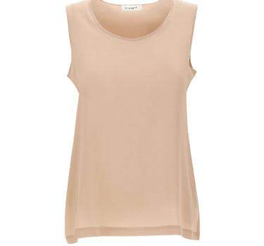 KANGRA Top in crêpe di seta BEIGE Donna 