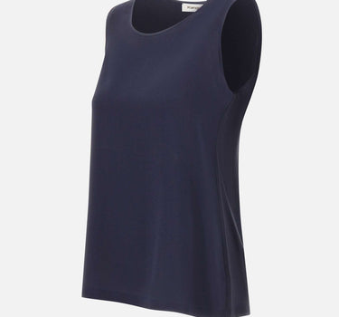 KANGRA Top in crêpe di seta BLUE Donna 