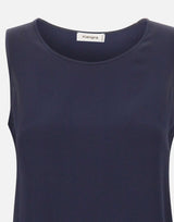 KANGRA Top in crêpe di seta BLUE Donna 