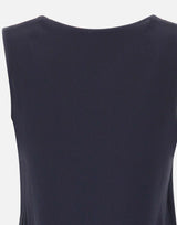 KANGRA Top in crêpe di seta BLUE Donna 