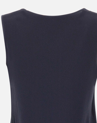KANGRA Top in crêpe di seta BLUE Donna 