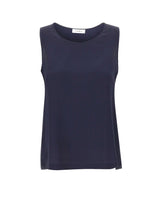 KANGRA Top in crêpe di seta BLUE Donna 