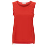 KANGRA Top in crêpe di seta RED Donna 