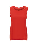 KANGRA Top in crêpe di seta RED Donna 
