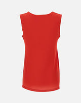 KANGRA Top in crêpe di seta RED Donna 