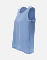 KANGRA Top in crêpe di seta Light Blue Donna 