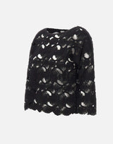 KANGRA Maglia con lavorazione Cornely BLACK Donna 