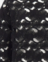 KANGRA Maglia con lavorazione Cornely BLACK Donna 