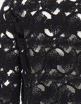 KANGRA Maglia con lavorazione Cornely BLACK Donna 