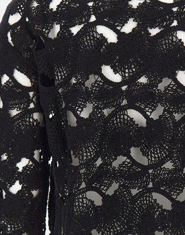 KANGRA Maglia con lavorazione Cornely BLACK Donna 