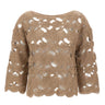 KANGRA Maglia con lavorazione Cornely BEIGE Donna 