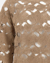 KANGRA Maglia con lavorazione Cornely BEIGE Donna 