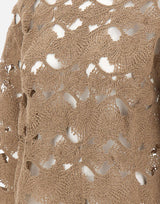 KANGRA Maglia con lavorazione Cornely BEIGE Donna 