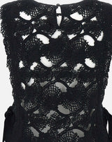 KANGRA Top con lavorazione Cornely BLACK Donna 