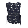 KANGRA Top con lavorazione Cornely BLUE Donna 