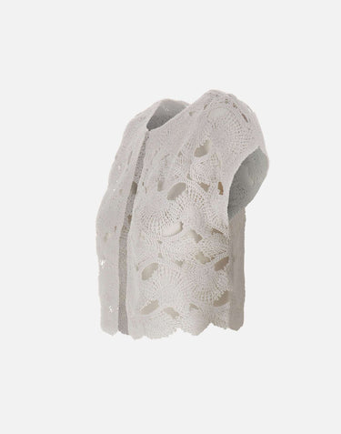 KANGRA Spolverino con lavorazione Cornely WHITE Donna 
