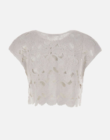 KANGRA Spolverino con lavorazione Cornely WHITE Donna 
