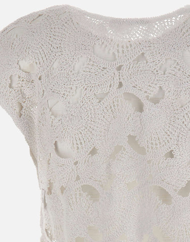 KANGRA Spolverino con lavorazione Cornely WHITE Donna 