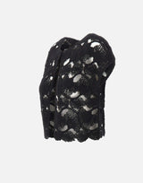 KANGRA Spolverino con lavorazione Cornely BLACK Donna 