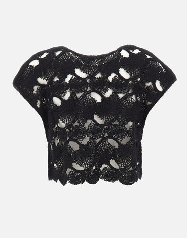 KANGRA Spolverino con lavorazione Cornely BLACK Donna 