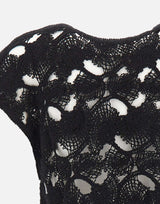 KANGRA Spolverino con lavorazione Cornely BLACK Donna 