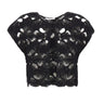 KANGRA Spolverino con lavorazione Cornely BLACK Donna 