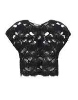 KANGRA Spolverino con lavorazione Cornely BLACK Donna 