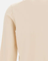 KANGRA Polo rasata con fondo asimmetrico WHITE Donna 