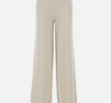 KANGRA Pantaloni palazzo in maglia rasata GREY Donna 