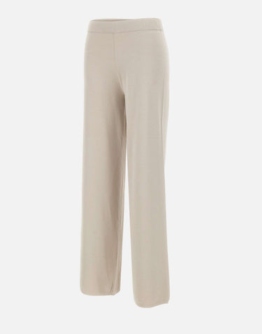 KANGRA Pantaloni palazzo in maglia rasata GREY Donna 