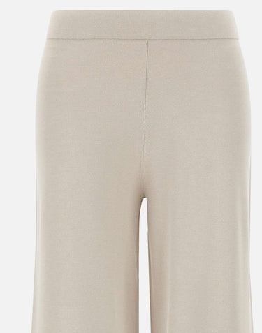 KANGRA Pantaloni palazzo in maglia rasata GREY Donna 