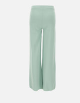 KANGRA Pantaloni palazzo in maglia rasata GREEN Donna 