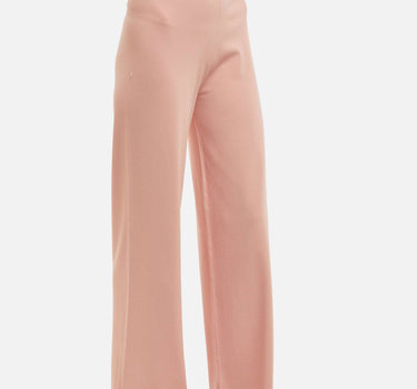 KANGRA Pantaloni palazzo in maglia rasata Pink Donna 