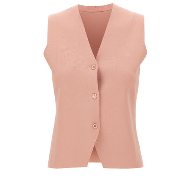 KANGRA Gilet in punto stoffa Pink Donna 