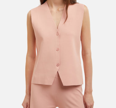KANGRA Gilet in punto stoffa Pink Donna 