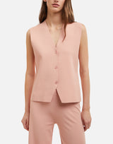 KANGRA Gilet in punto stoffa Pink Donna 