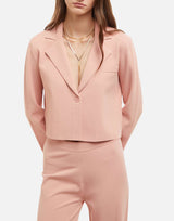KANGRA Giacca Spencer in punto stoffa Pink Donna 