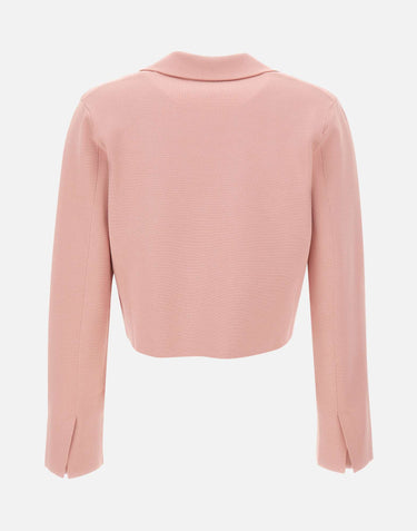 KANGRA Giacca Spencer in punto stoffa Pink Donna 