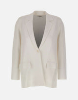 KANGRA Blazer in viscosa WHITE Donna 