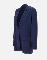 KANGRA Blazer in viscosa BLUE Donna 