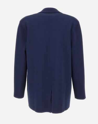 KANGRA Blazer in viscosa BLUE Donna 