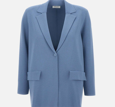 KANGRA Blazer in viscosa Light Blue Donna 