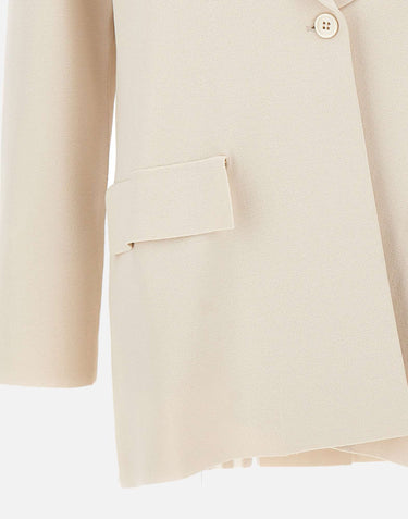 KANGRA Blazer in viscosa BEIGE Donna 