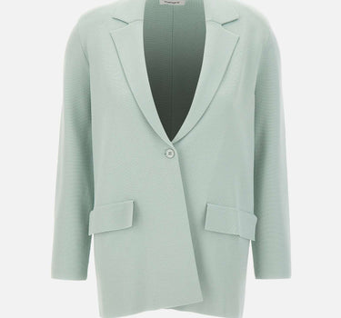 KANGRA Blazer in viscosa GREEN Donna 