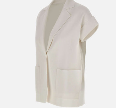 KANGRA Blazer in maglia smanicato WHITE Donna 